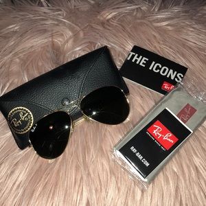 Ray bans polarized aviator classic